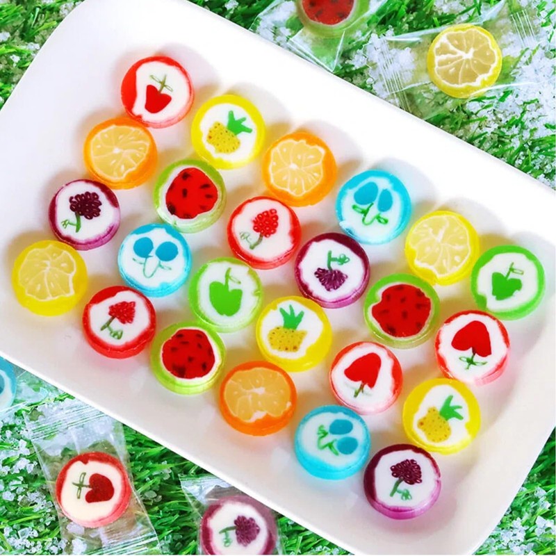 Slices Hard Candy - Bulk Fruit Candy Individually Wrapped -