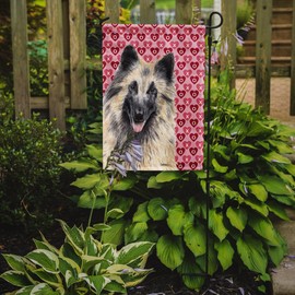Caroline's Treasures SC9247GF Belgian Tervuren Hearts Love and Valentine's Day Portrait Garden Flag Mailbox Flag Decorative Yard Flag Banner Outside Patio Artwork Yard Flower Beds, Garden Size, Multi