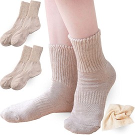 Camel & Silk Double Braided Socks, Unisex, Set of 2, Made in Japan, Genuine Camel Shop Genuine Product, Includes Bonus Item, Warm Sensitive Skin, Autumn, Cold Protection, Cold Protection, Thermal,