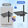 Mic Stand Tray & Clamp On Shelf - Heavy Duty