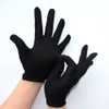 6 Pair Black Cotton Work Gloves Short Stretchy Gloves Jewelry