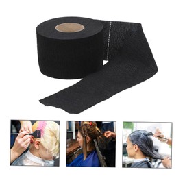 WOONEKY 4 Rolls Disposable Neck Strips for Barbers Stretchy Hairdressing Neck Paper Flexible Water Resistant for Haircutting