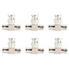 6pcs BNC Male Connector to BNC 2 Female T shape