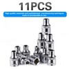 11-Piece 6mm Shallow Sockets, 3/8-Inch Drive, 6-Point, Corrosion Resistance, Compatible