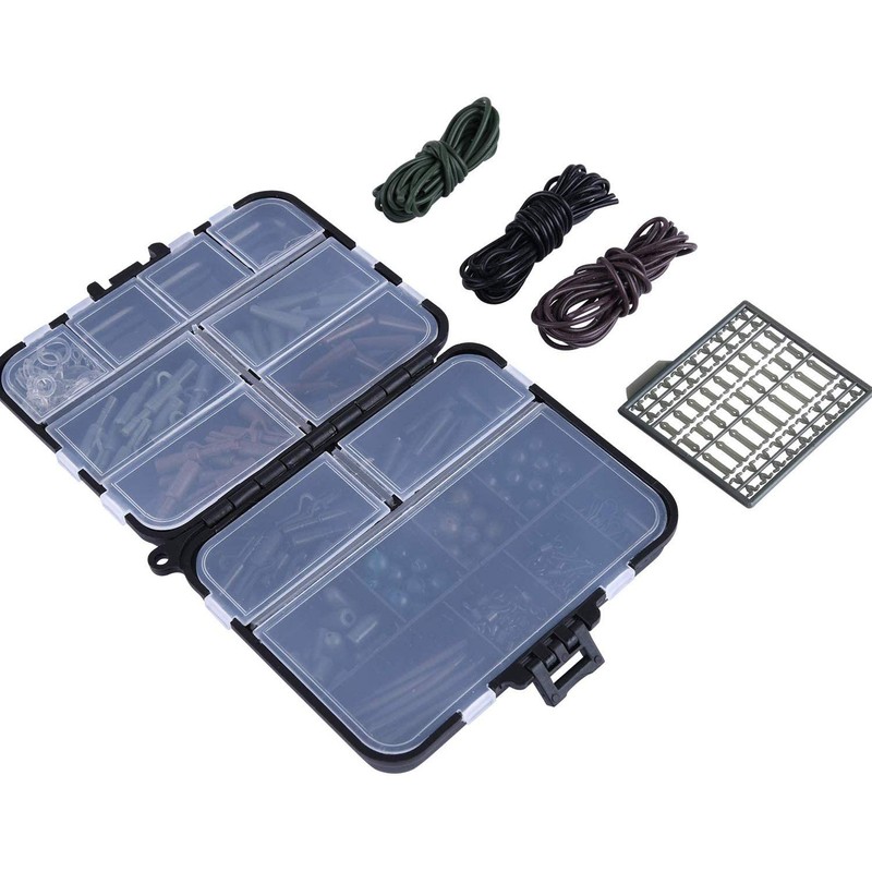 TopHomer Fishing Accessory Kit - 187pcs Tackle Box with Hooks,