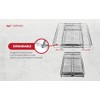 Origami 2-Pack Steel Sliding Pullout Drawer & Cabinet Organizer, Adjustable