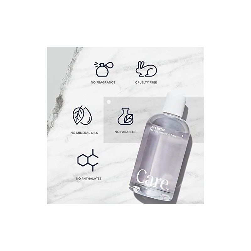 Care Skincare Soft Sweep Limpiador Micelar + Tóner, 8.0 Ounce