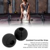 1 Pair of Barbell Dumbbell Curved Bar Grip Round Spherical