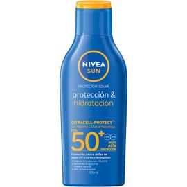 Protector Solar Corporal NIVEA SUN Protección E Hidratación Fps50+ 125Ml Con Vitamina C Y Ácido Hialurónico