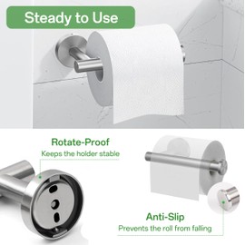 Wall Mount Bathroom Paper Roll Holder Elegant Toilet Paper Holder with Design Variations for rv or Home Modern Round Tissue Roll Holders Wall Mount