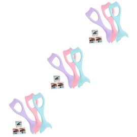 Baluue 9pcs Mermaid Mascara Shield Eyelash Comb Applicator Tool Makeup Mascara Guard for Easy Eyeliner Lash Application Prevents Smudging for Daily Use Professional Makeup