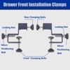 Drawer Front Installation Clamps 2PCS,Cabinet Drawer Installation Clamps,Cabinet Hardware Jig