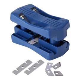 Saiper Edge Banding Trimmer with Carbon Steel Blades for Plastic PVC Plywood Melamine Wood, Edge Band Cutter Manual Trimming Woodworking Tool