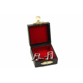 Miniblings Notes Music Cuff Links Cufflinks Buttons + Box Semiquaver Sixteenth 16Th Note Semiquaver