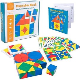 Pixie Cube Blocks Shapes Puzzles Montessori Educational Toys Building Blocks Stacking Tangram