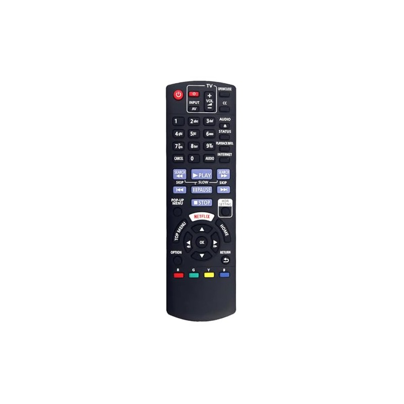 N2QAYB001206 Replacement Remote for Panasonic Blu-ray Player DP-UB820EB-K DP-UB420K DP-UB420