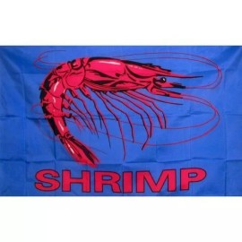 Unbranded Set 20 Pack 3x5 Feet Shrimp Blue Seafood Restaurant Flag Banner Grommets BlueZ30