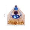 Constellation Pyramid Stone for Positive Energy Reduce Stress Chakra Resin