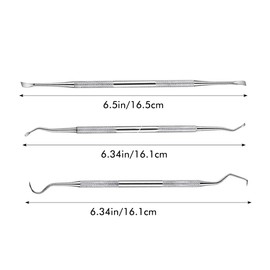 Pixaro Tartar Remover Set for Dogs - 3 Pieces Tartar Remover Set for Dogs and Cats, Stainless Steel Tooth Cleaning, Tartar Remover Dog Double-Sided, Dog Dental Care for Tartar Removal