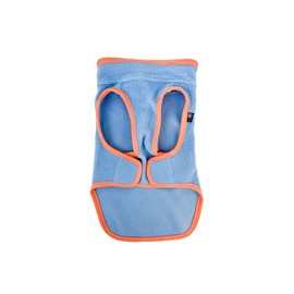 Huskimo Dog Coat Chill Blue 60cm – Soft Microfleece Dog Jacket with Subzero Temperature Control Fabric, Dual Zip & Velcro Adjustments, Machine Washable