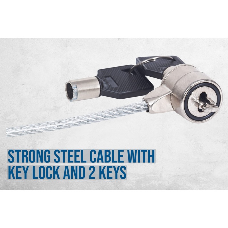 Manhattan ACCITL3580 Candado de Seguridad 440271 - Plata, Candado