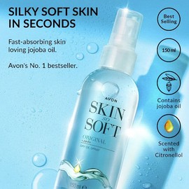 Avon Skin So Soft Original Dry Oil Spray with Jojoba Oil 5.07 fl oz / 150ml