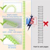 10 Pcs Comb Binding Spines, 1.25 Inch Diameter, Plastic Binding