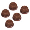 5Pcs Wooden Base Pin Cushion Cute Needle Holder Round Wooden