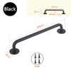 Tubular Barn Door Handle Black Stair Railing Grab Bar for