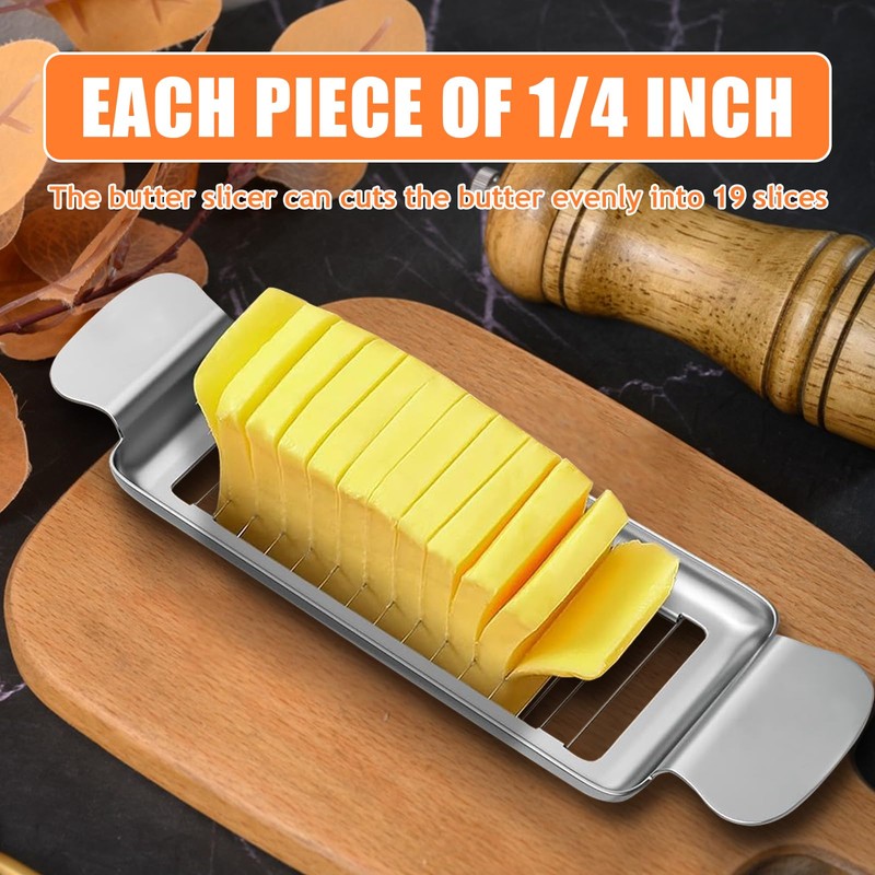 SKTMH Butter & Cheese Slicer Stainless Steel Multipurpose Cheese Slicer