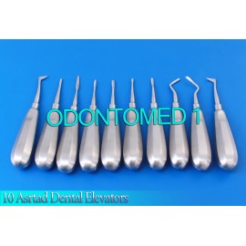 ODM 10 ASRTD NEW DENTAL ROOT ELEVATORS SURGICAL INSTRUMENTS