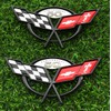 2Pc Nose & Trunk Lid Emblem Set for 2003 Corvette