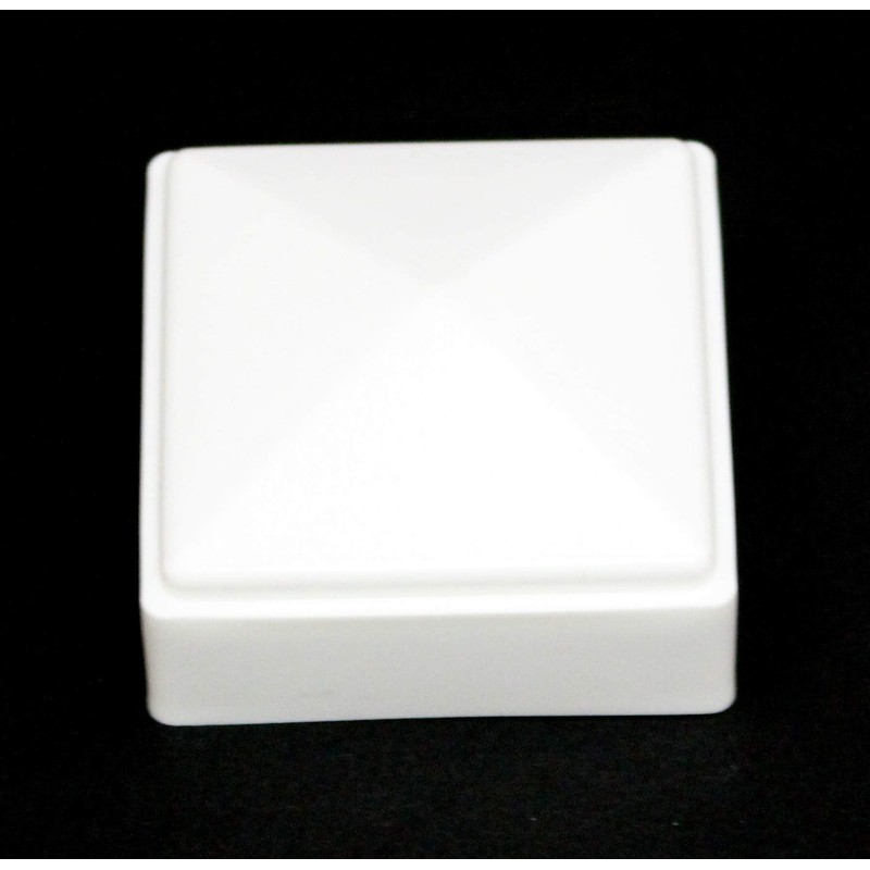 New Plastic White 2x2 Fence Post Caps for Metal, Plastic,Vinyl