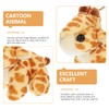 Toyvian Giraffe Keychains Plush Animals Keyring Stuffed Pet Animals Keychain