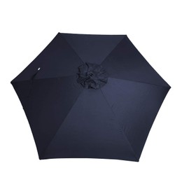 SunRay 9' Round Umbrella Replacement Canopy - 6 Rib (Navy) Canopy only NOT full umbrella