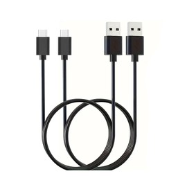 Xininyia 2-Pack Charging Cable Compatible with Whoop 4.0 Fitness & Activity Tracker Charger Battery Pack Type-C USB-C Charging Cord (Black&Black)