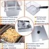 Commercial Deep Fryer with Basket, 3400W 12.7QT/12L, Detachable Large Capacity