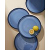 Pokini Stoneware Dinnerware Sets, Ceramic Plates and Bowls Set, Microwave