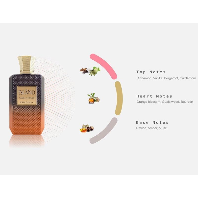 Khadlaj Island Vanilla Dunes Extrait De Parfum 100 ML For