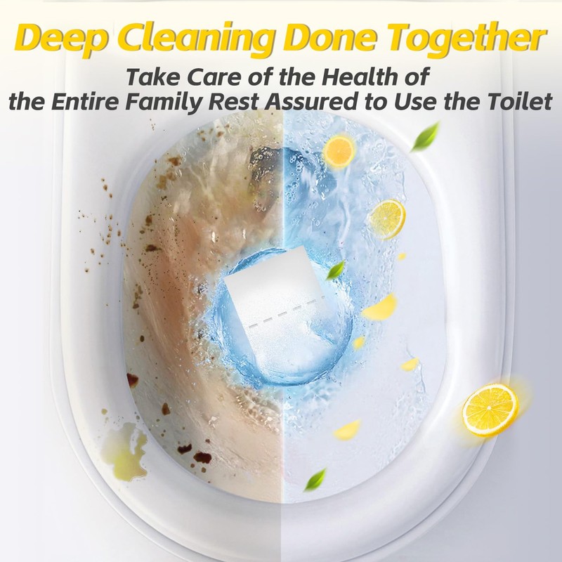Soulink Toilet Cleaning Sheets - Plastic-Free, Liquidless, Toilet Bowl Cleaner