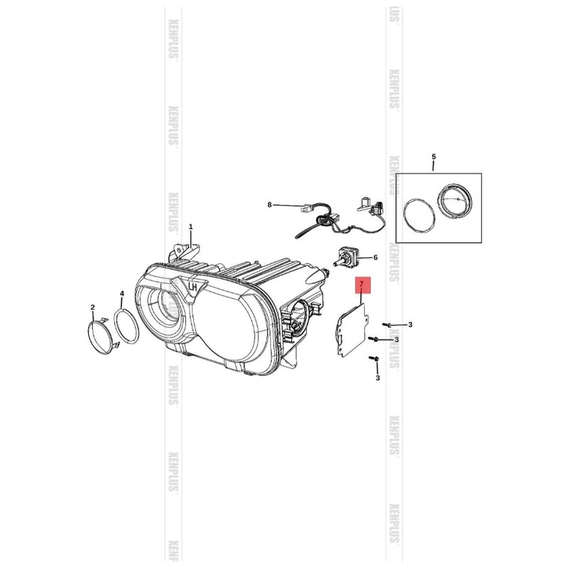 XENPLUS 68254149AA CHVA57310869 New Xenon Ballast Module for 2015-2022 Challenger