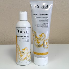 Ouidad Ultra Nourishing Cleansing Oil 8.5 oz & Intense Hydrating Mask 7.8 oz DUO