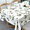 Plenmor PVC Rectangular Tablecloth for Kitchen, Dining Table, Green, Plastic