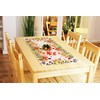 Kamaca Series Tulips and Butterflies Tablecloth, High-Quality Print Motif with
