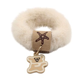 GOMINIMO Plush Animal Ring Hair Tie (Off-White) OR17-11
