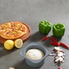 KEVJES Stackable Silicone Pizza Dough Proofing Containers with Lids-500ml portion-6pack