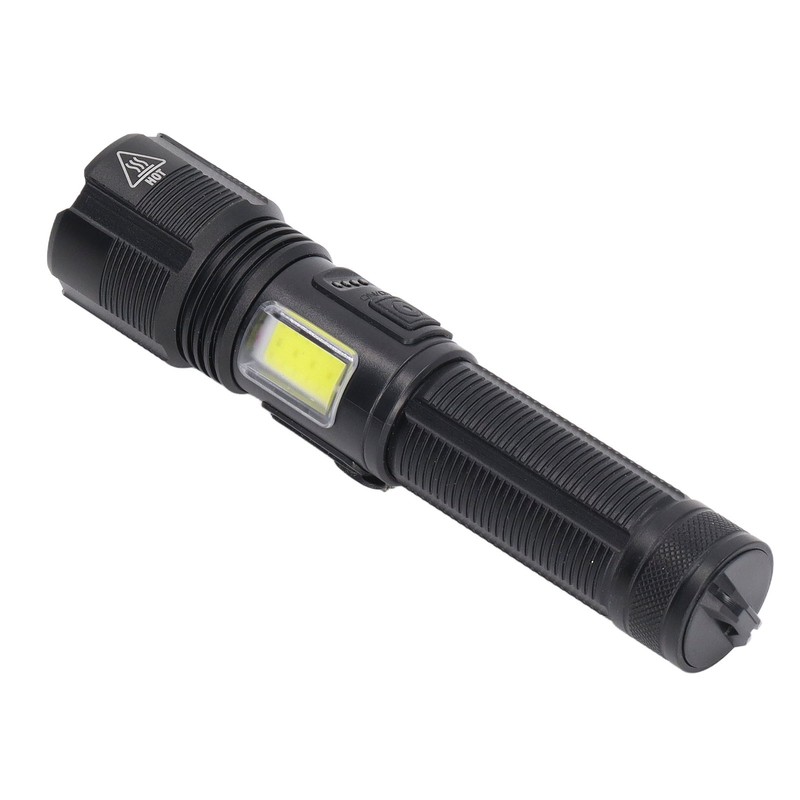 LED Flashlight USB Charging High Light IPX4 Waterproof Zoomable Handheld