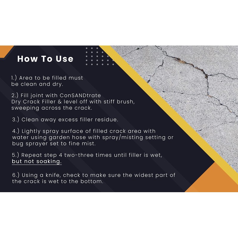 ConSandtrate Concrete Crack Filler - 3 lb. for Filling in