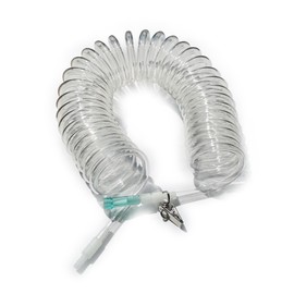 19.7ft (Available Length is 12ft) Retractable Oxygen Tubing for Oxygen, with 360°Swivel Connector and Clip