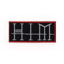 Unbranded HIM Sew-on Patch | His Infernal Majesty H.I.M. Finnish Gothic Rock Band Logo